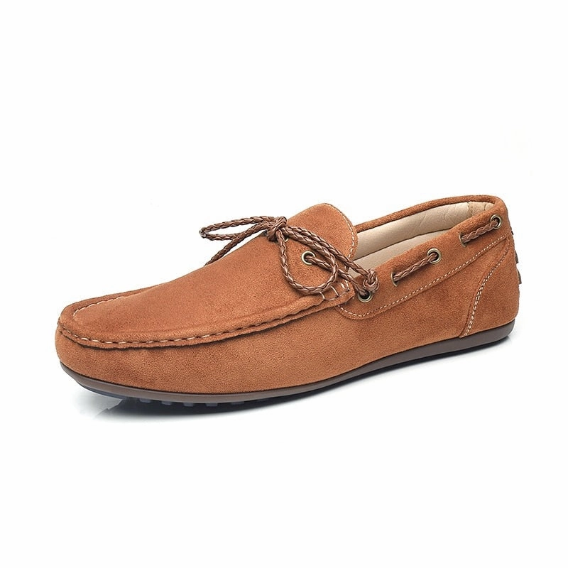 West Louis Lightweight Cow Suede Stylish Mocassins Loafers With Pants