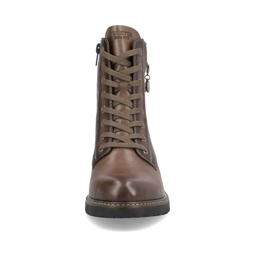 Remonte D1A70 Aida Chestnut Combat Boot (Women's) Banana Republic Combat Boots