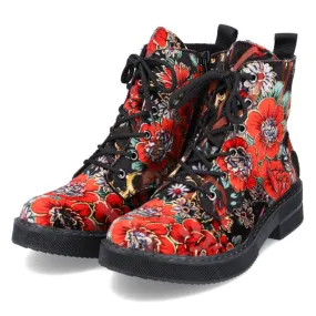 Remonte Payton 10 Black Multi Boot (Women's) Stq Combat Boots