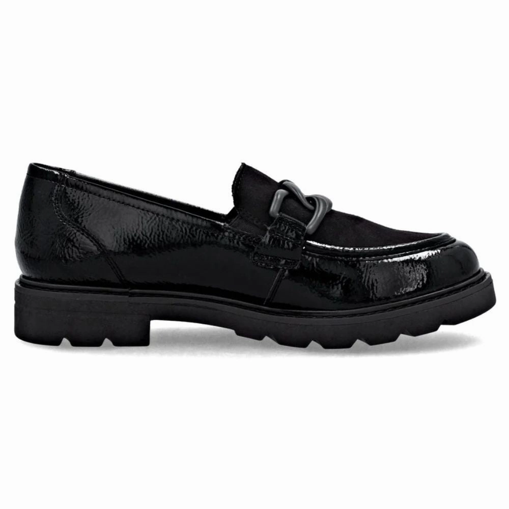 Linen Pants With Loafers Remonte Anuschka 01 Black Leather Loafer (Women's)