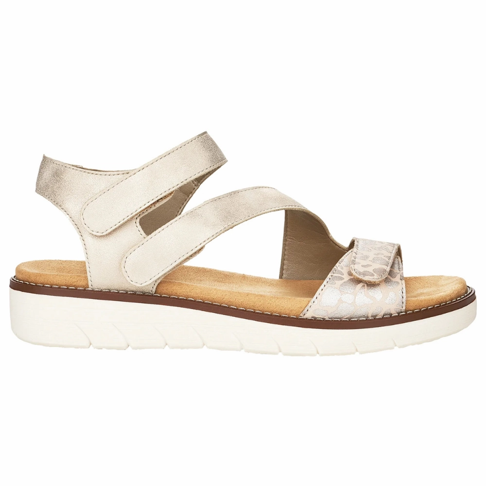 Remonte Jocelyn 50 Cliff/Pearl/Muschel Leather Sandal (Women's) Yves Sandals