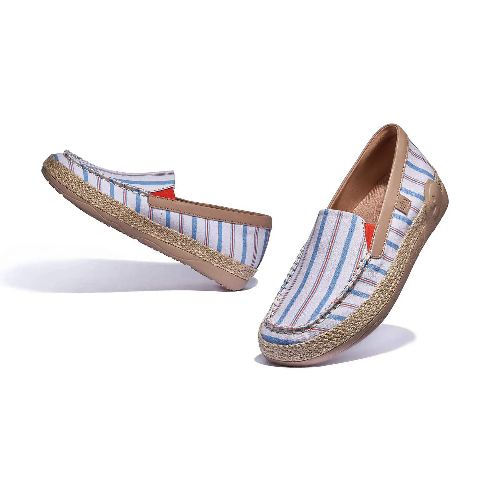 Retro Stripes Marbella V Women Studded Espadrilles