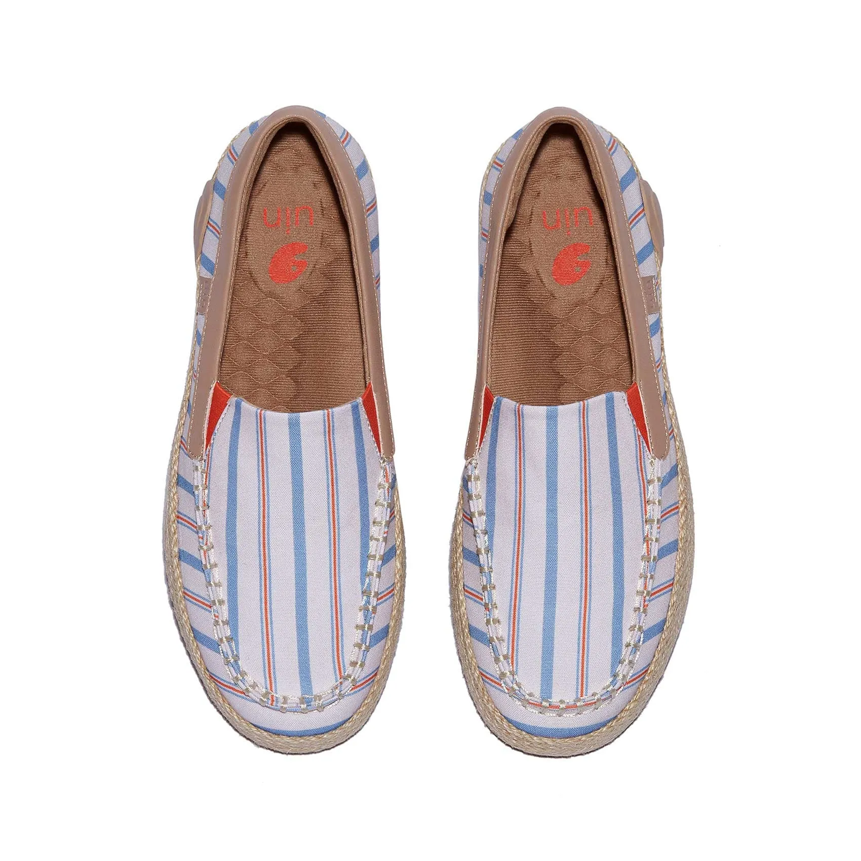 Platform Espadrille Mules Retro Stripes Marbella V Women