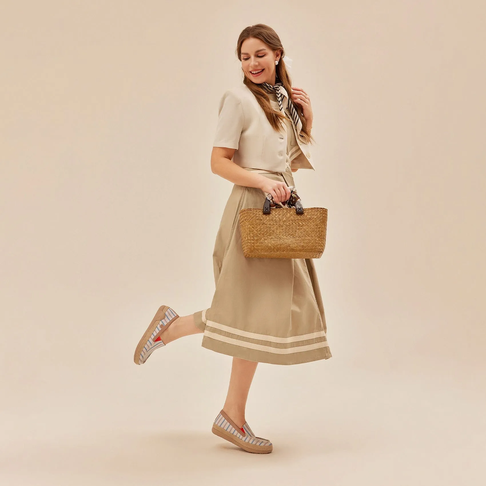 Retro Stripes Marbella V Women Michael Kors Espadrille Mules