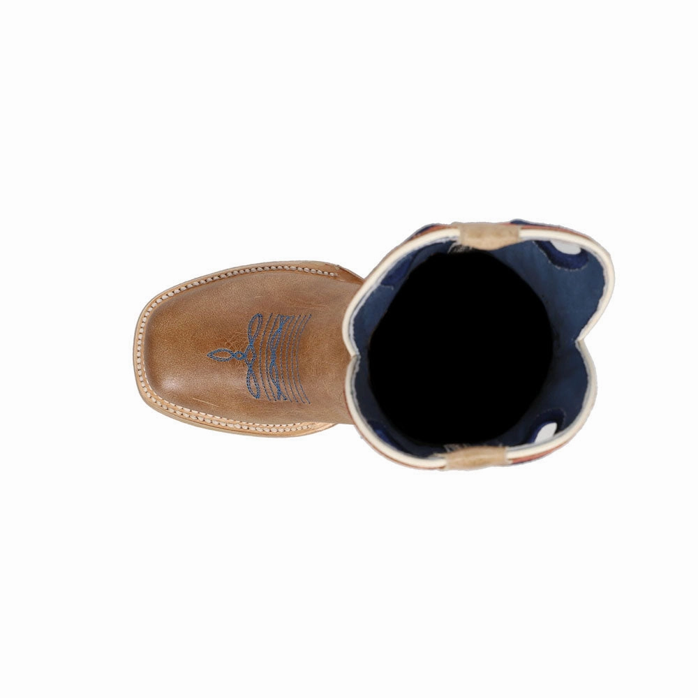 Boots Burton Ride 'em Square Toe Cowboy Boots (Little Kid-Big Kid)