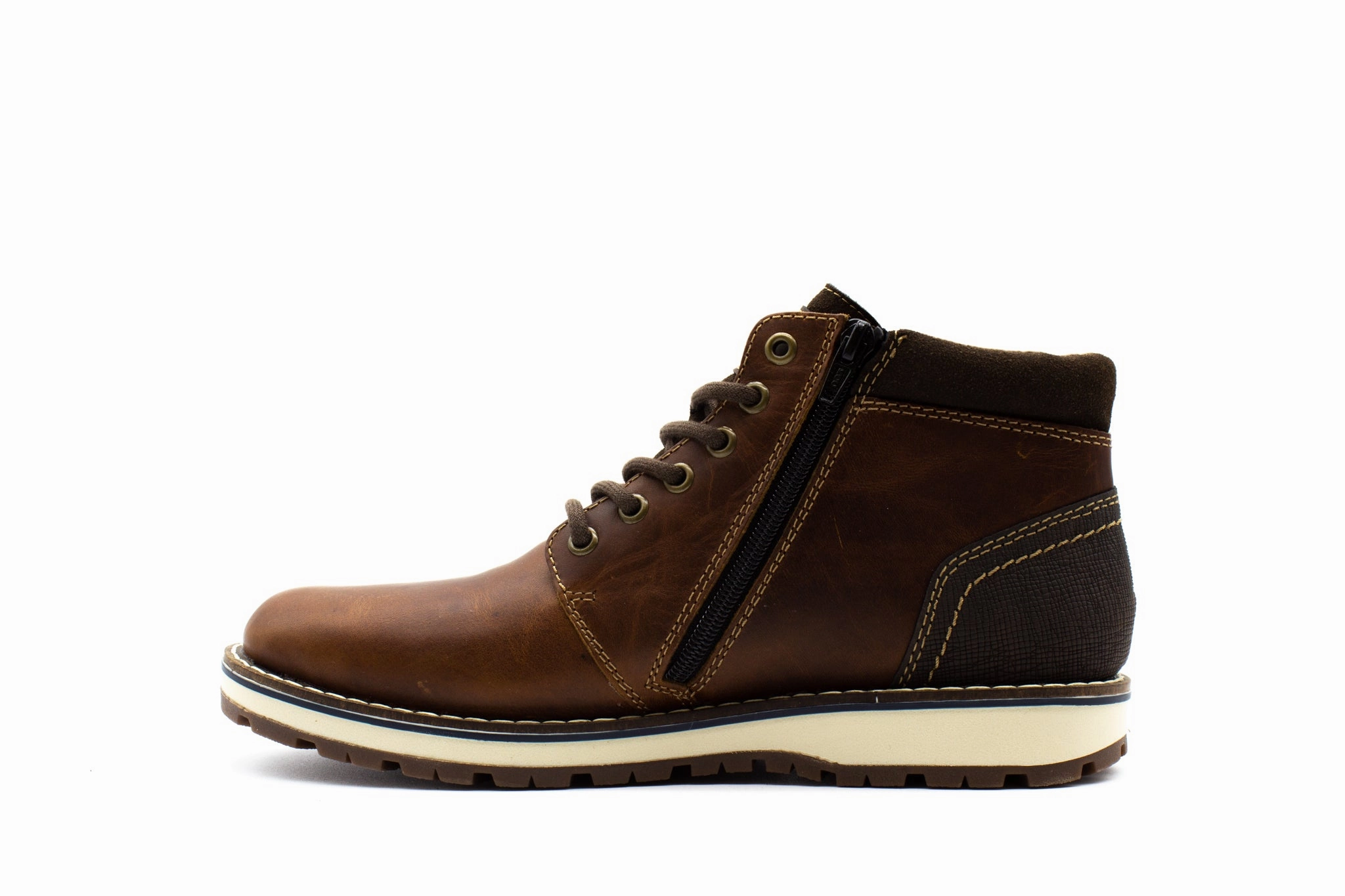 RIEKER 38433 Ankle Boots With Low Wedge Heel