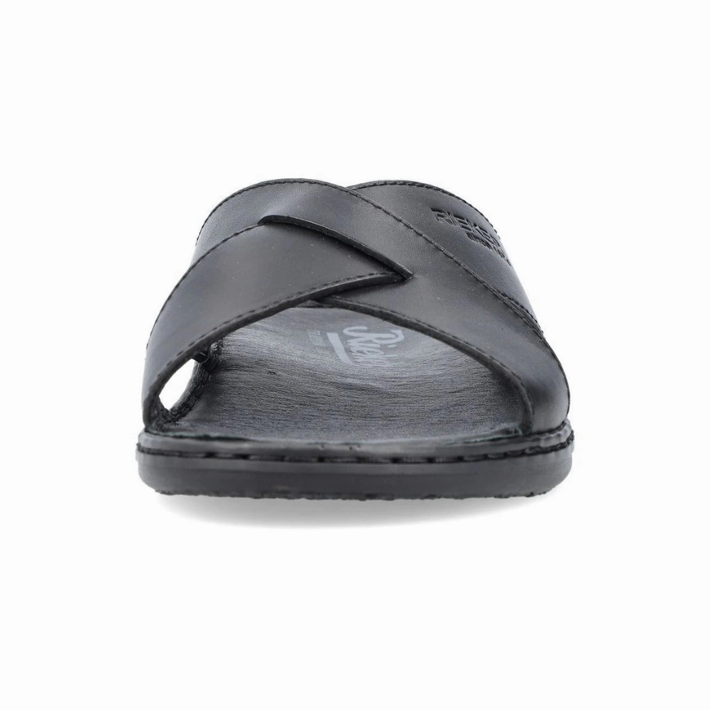 Rieker Christoph 52 Black Slide (Men's) Sandals With Strap