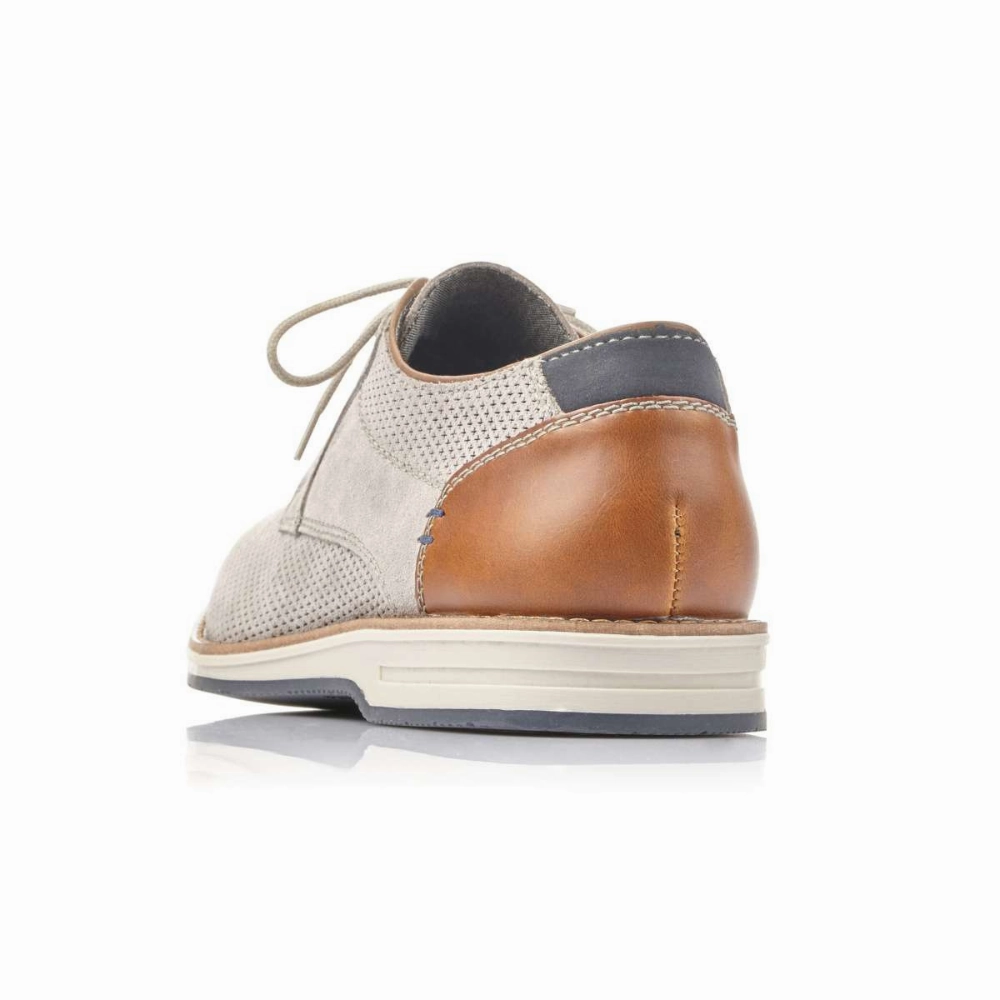 Modern Essentials Wingtip Oxfords Rieker Mike 04 Grey Nubuck Oxford Shoe (Men's)