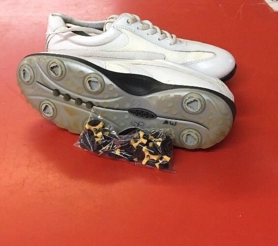 Palm Springs Womens ECCO Golf shoes 39EU White/Beige Hydromax Leather