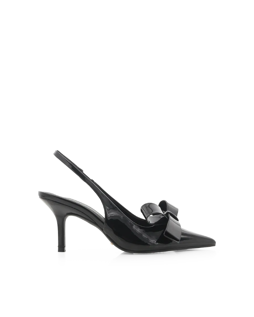 ROSIO - BLACK PATENT Open Toe High Heels Shoes