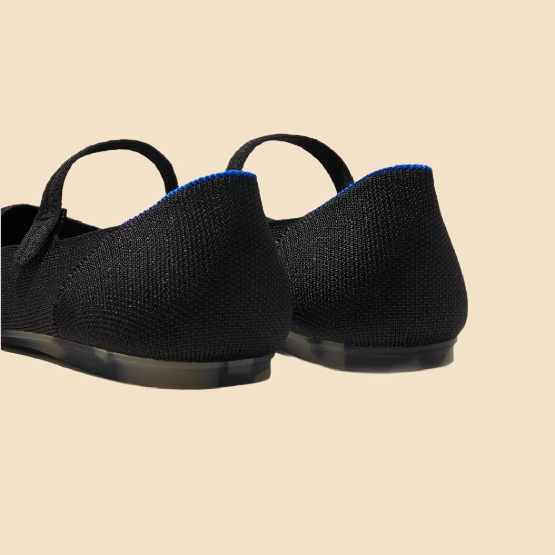 Rothy - Women - The Square Mary Jane - Black Adrian Virginia Leather Tassel Loafers