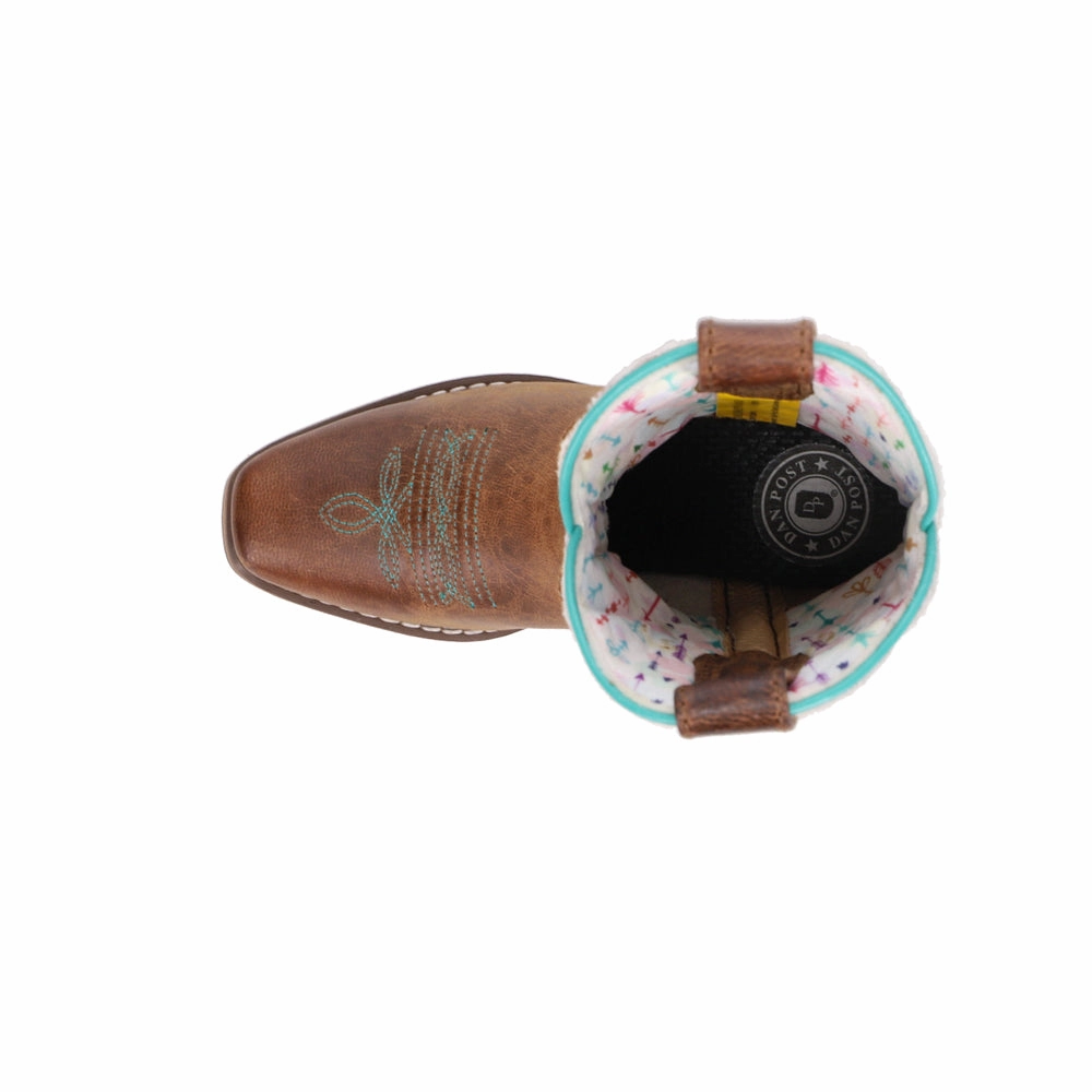 Cheap Steel Toe Boots Rumi Cow Metallic Square Toe Cowboy Boots (Little Kid-Big Kid)