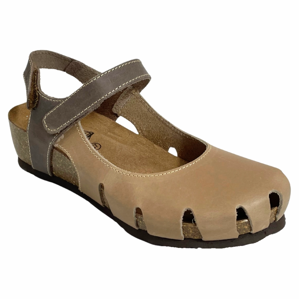 Plantar Sandals Sabatini Elizabeth Beige/Fango Crazy Sandal (Women's)