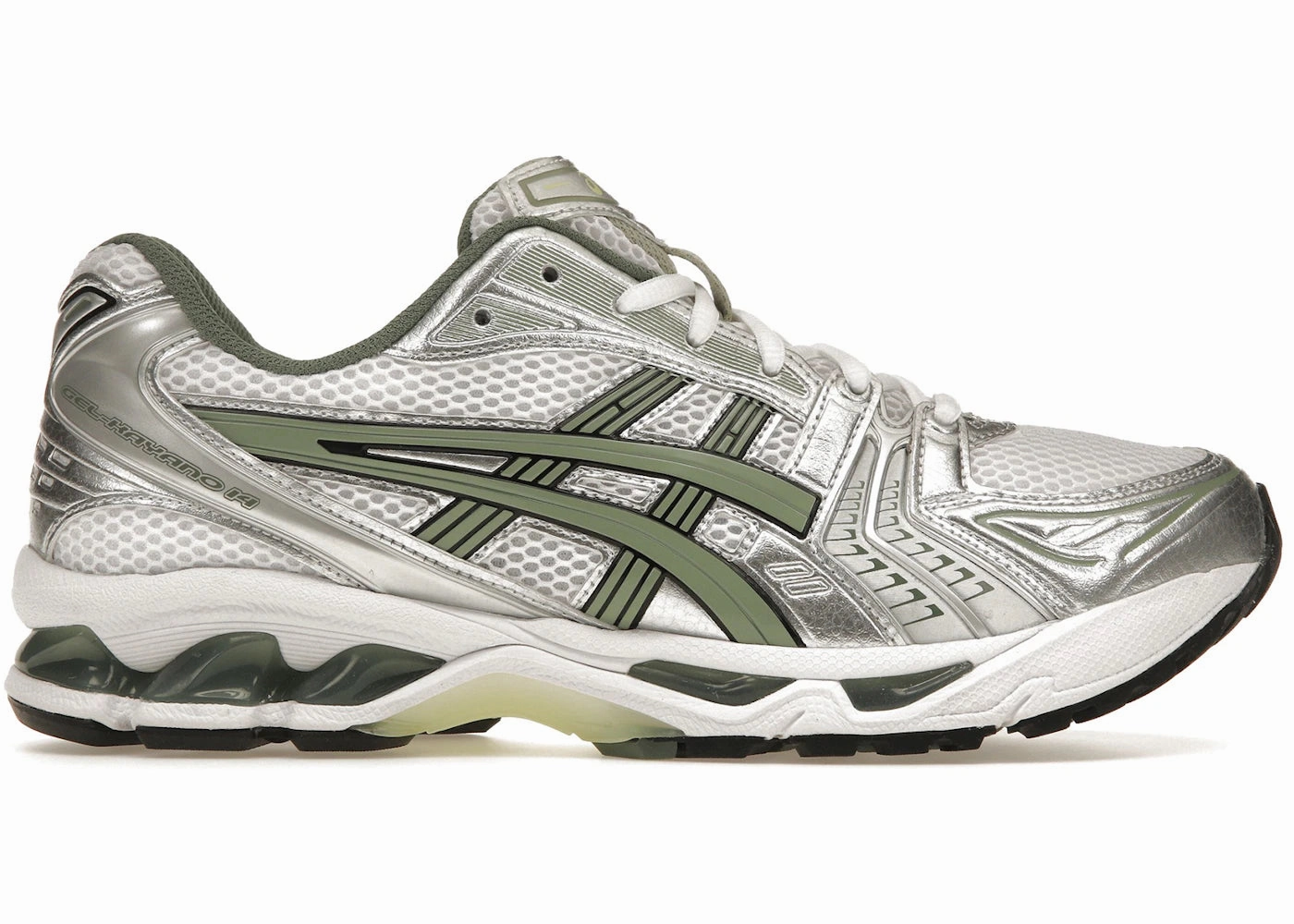 Asics Gel-Kayano 14 White Pure Silver Slate Grey Sage Asics Shoes Gt 1000 12
