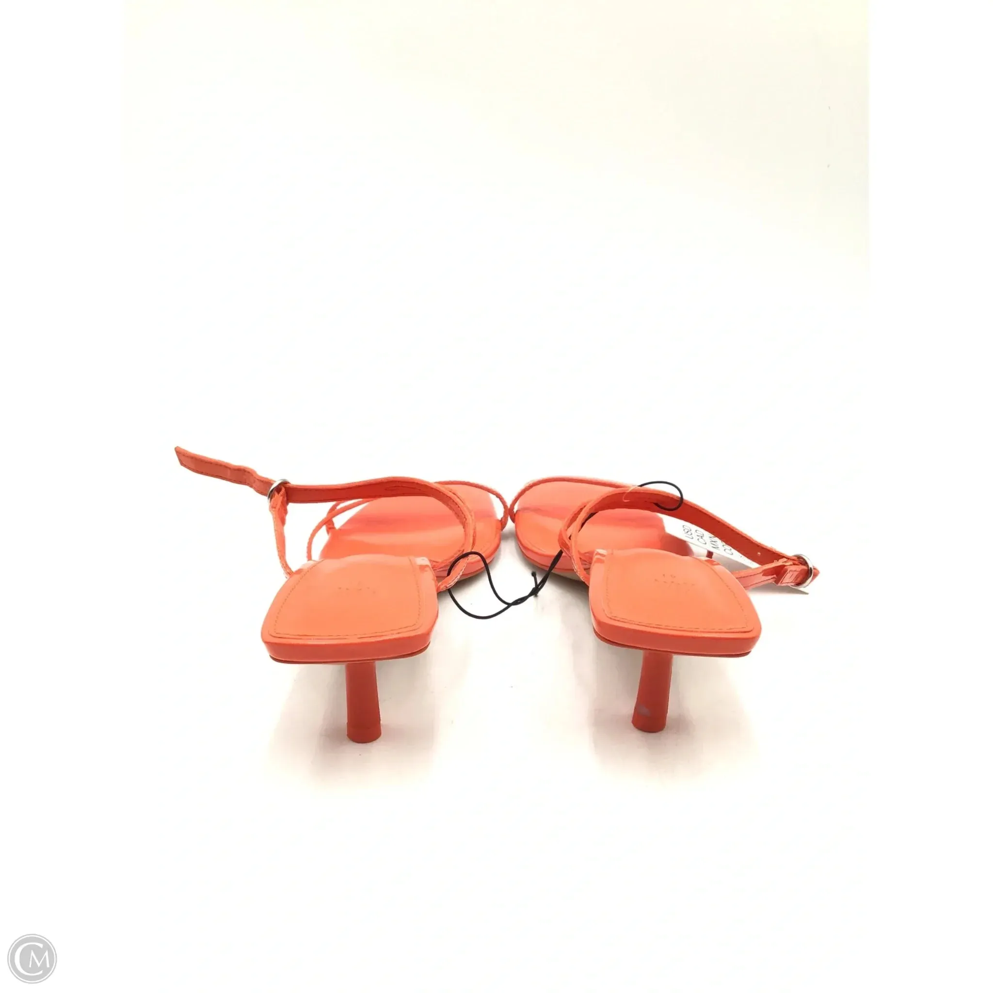 Sandals Heels Kitten By H&m In Orange, Size: 10 Walmart High Heels