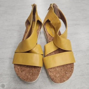 Sandals Heels Platform By Adrienne Vittadini In Yellow, Size: 8.5 Non Slip High Heel Shoes