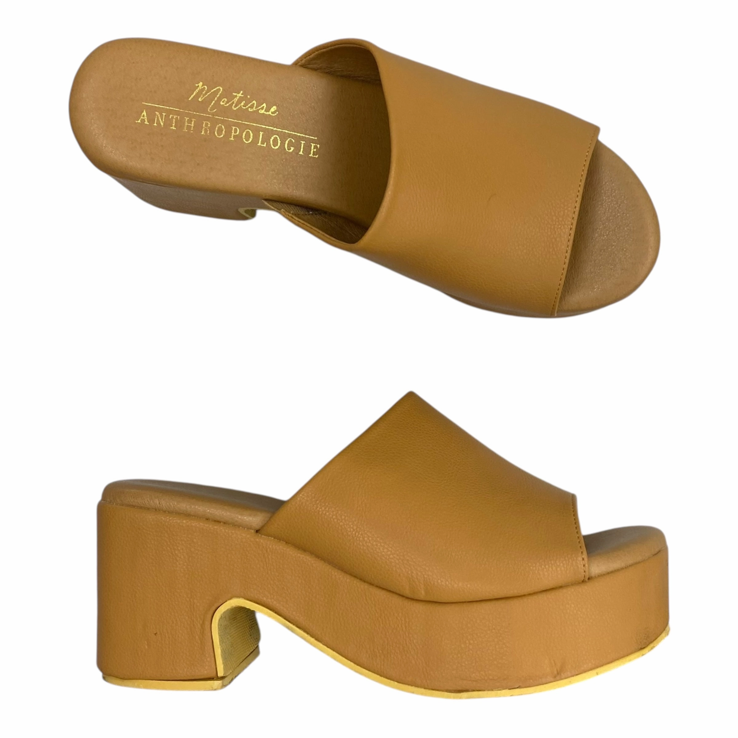 Sandals Heels Platform By Matisse In Tan, Size:7 Kiss High Heels