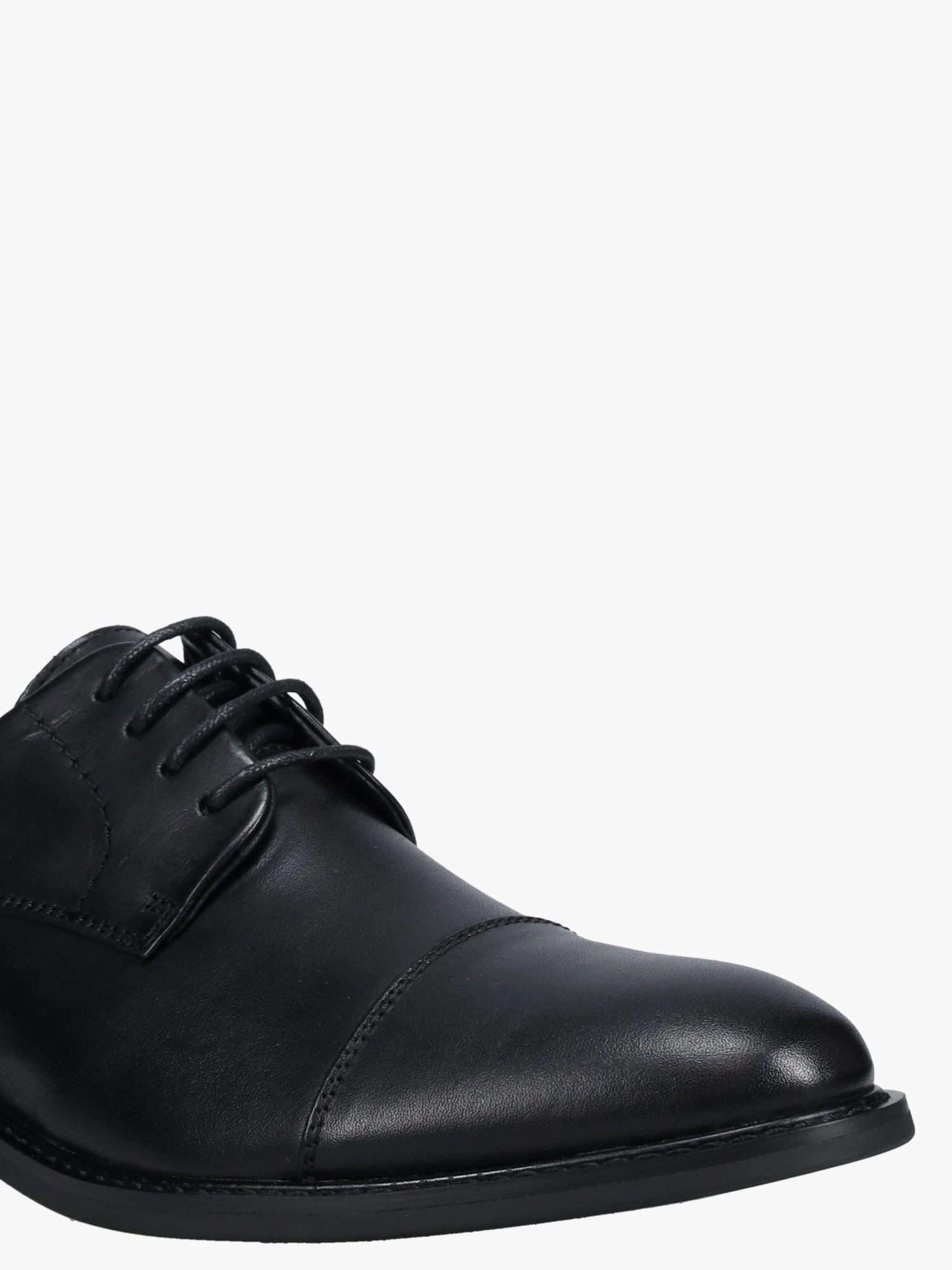 Wedge Oxfords Sander Black Leather