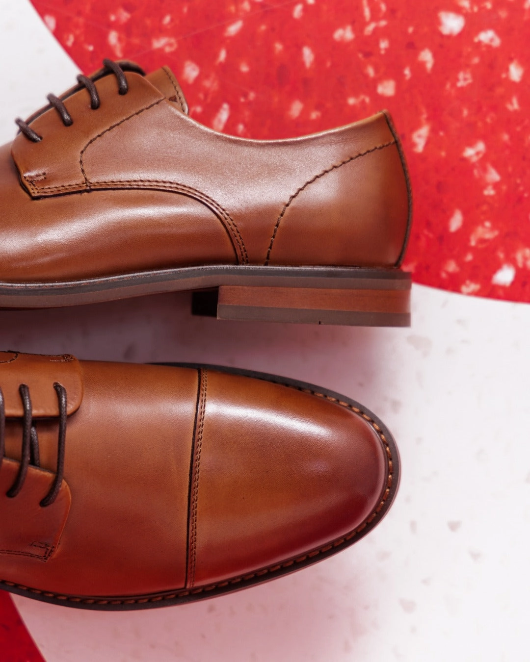 Sander Tan Leather Cheerleading Saddle Oxfords