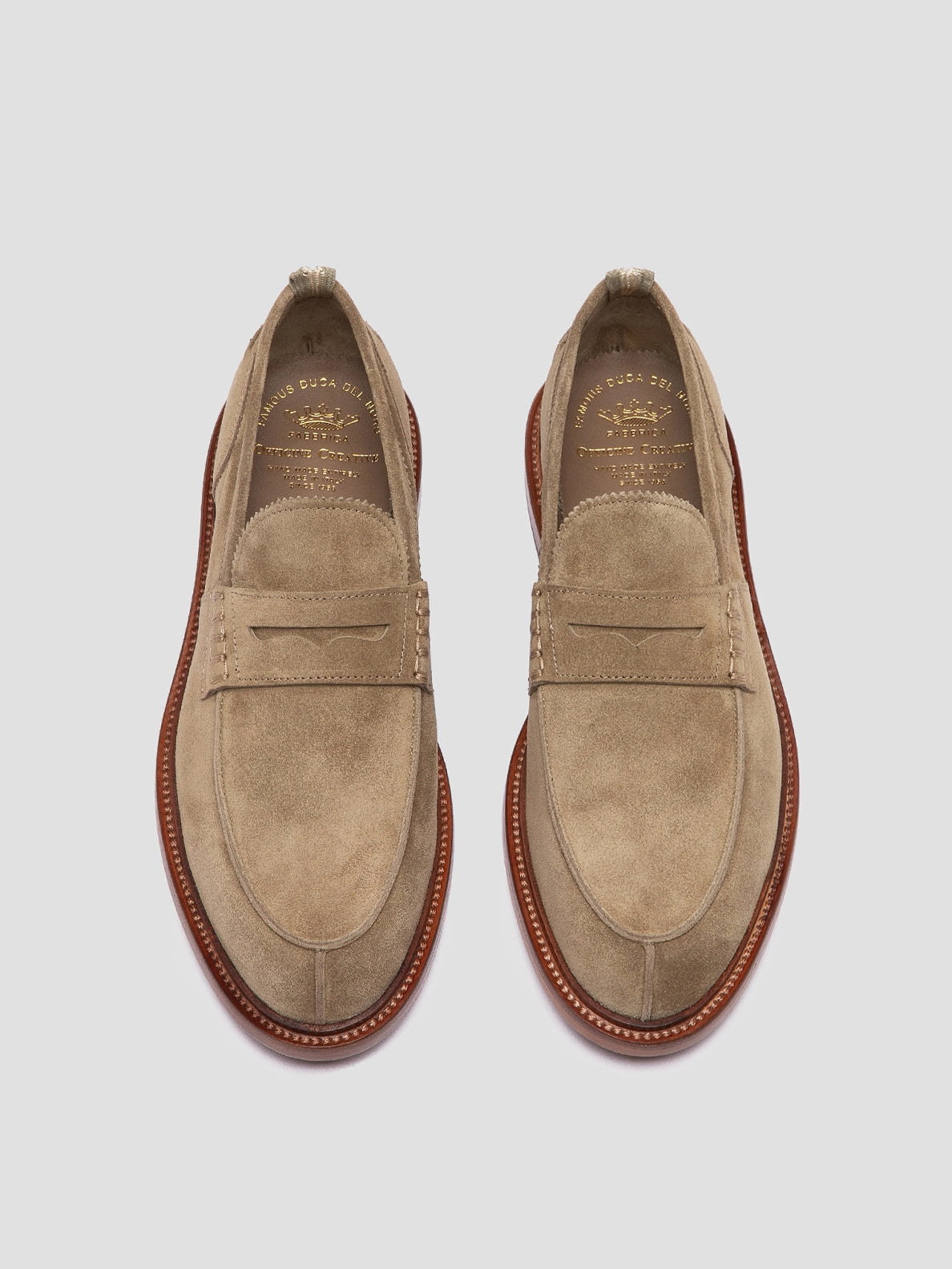 Boden Loafers SAX 001 - Taupe Suede Penny Loafers