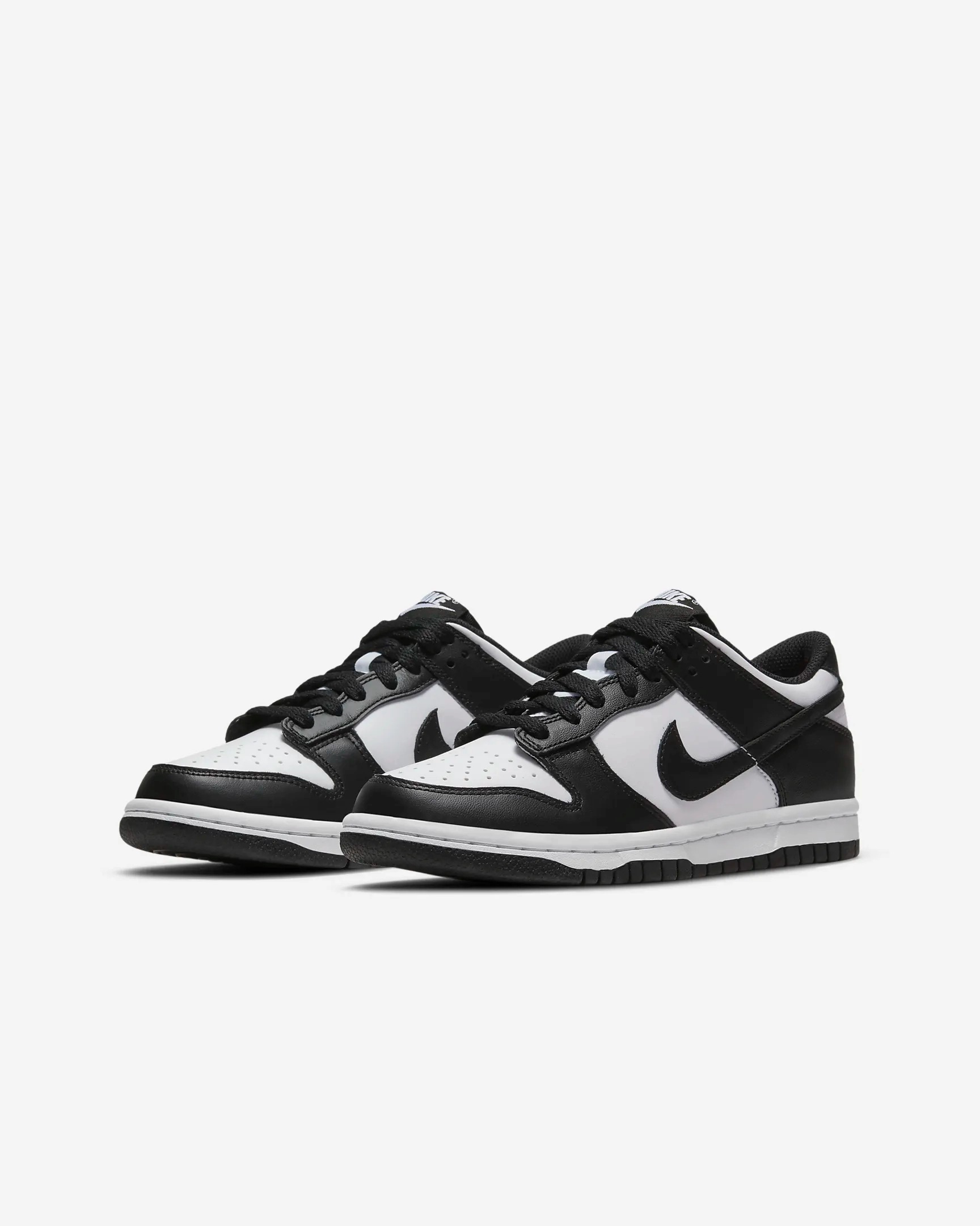 White Nike Canvas Shoes Nike Kid's Dunk Low Shoes - White / Black