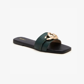 Brazil Company Slippers Square Toe Slides