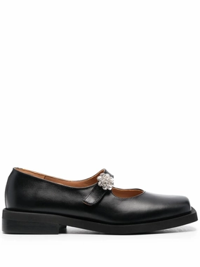 Repetto Loafers crystal-embellished square toe loafers