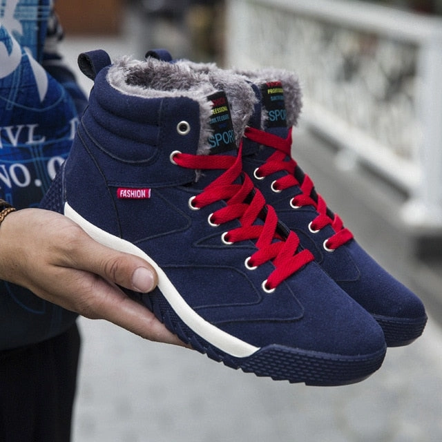 Wedding Ankle Boots Men Shoes 2018 Winter Plush Snow Boots Comfortable Keep Warm Outdoor Sport Walking Boots Male Athletic Sneakers For Adult
