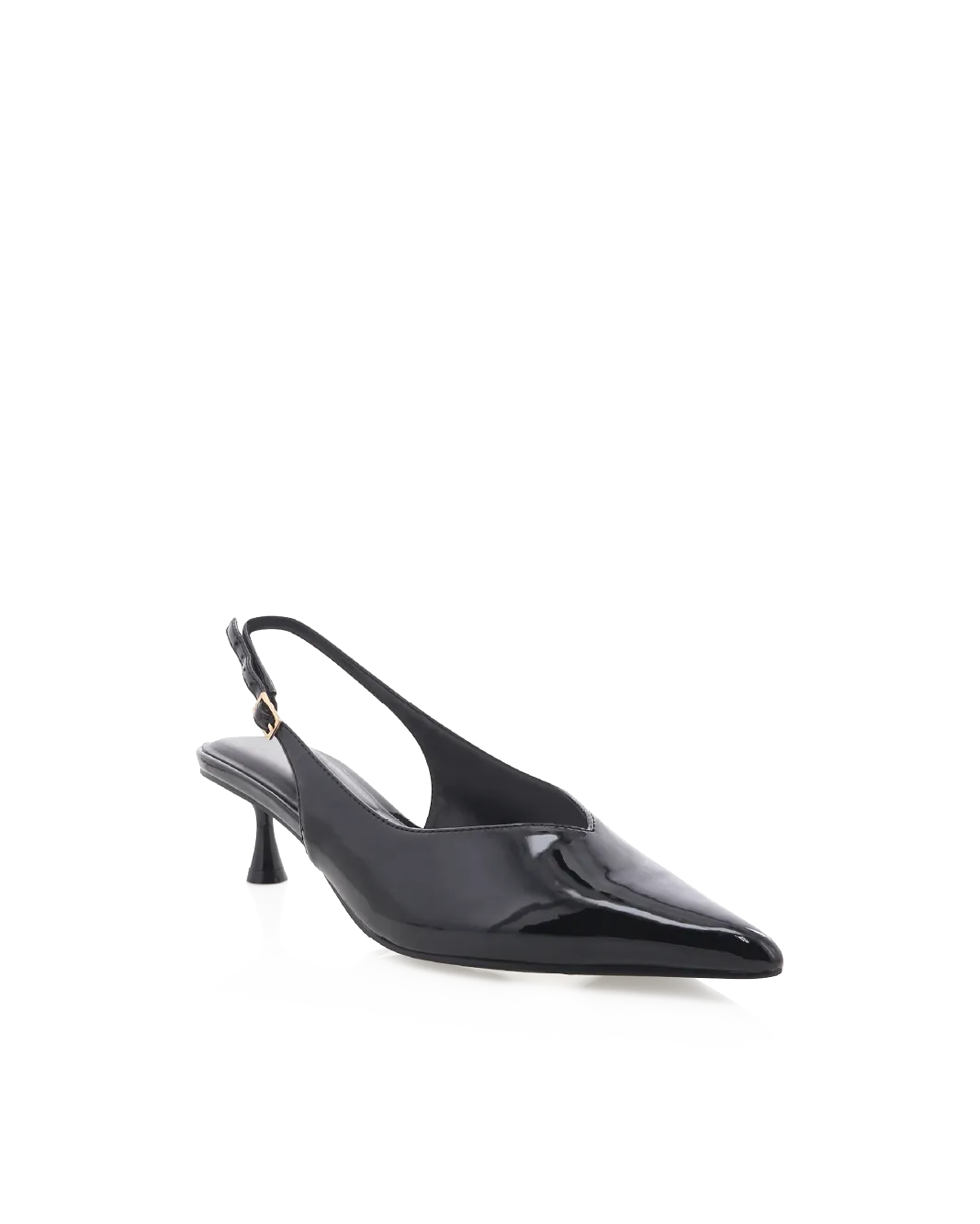 SELAH WIDE FIT - BLACK PATENT High Tops Wedge Heels