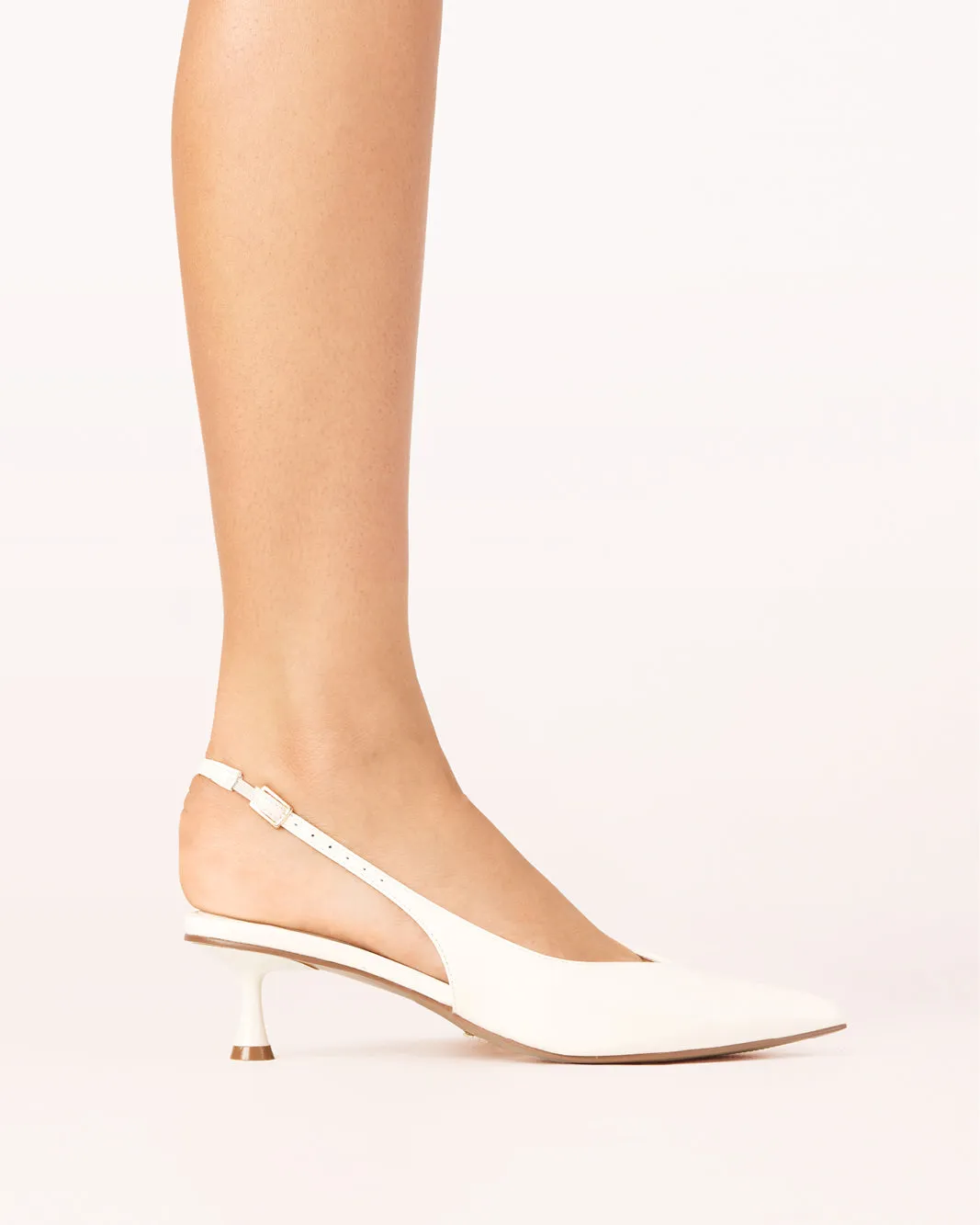 SELAH WIDE FIT - BONE PATENT Sneaker High Heels