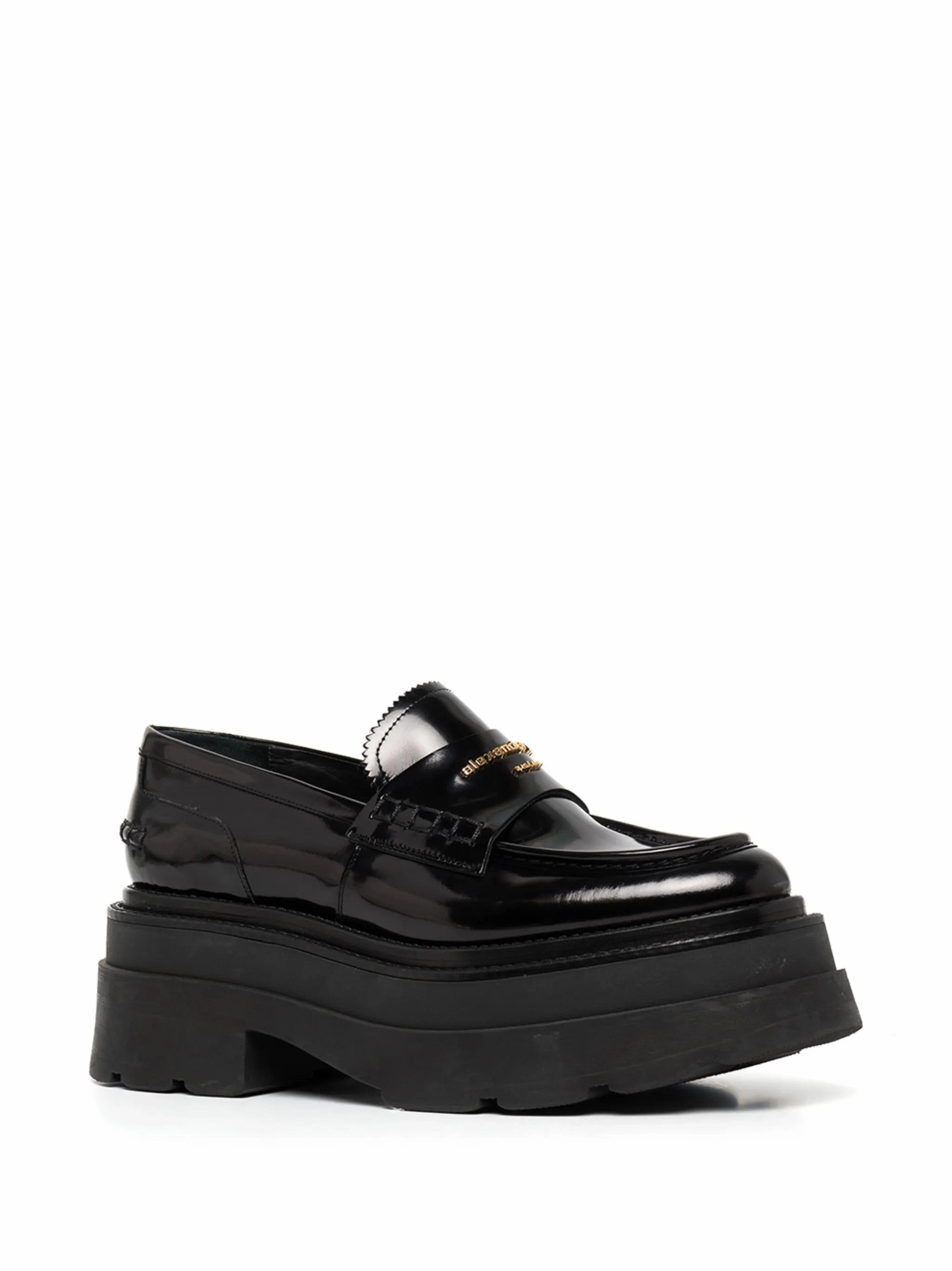 Loafers Leather Slip On chunky sole leather loafers