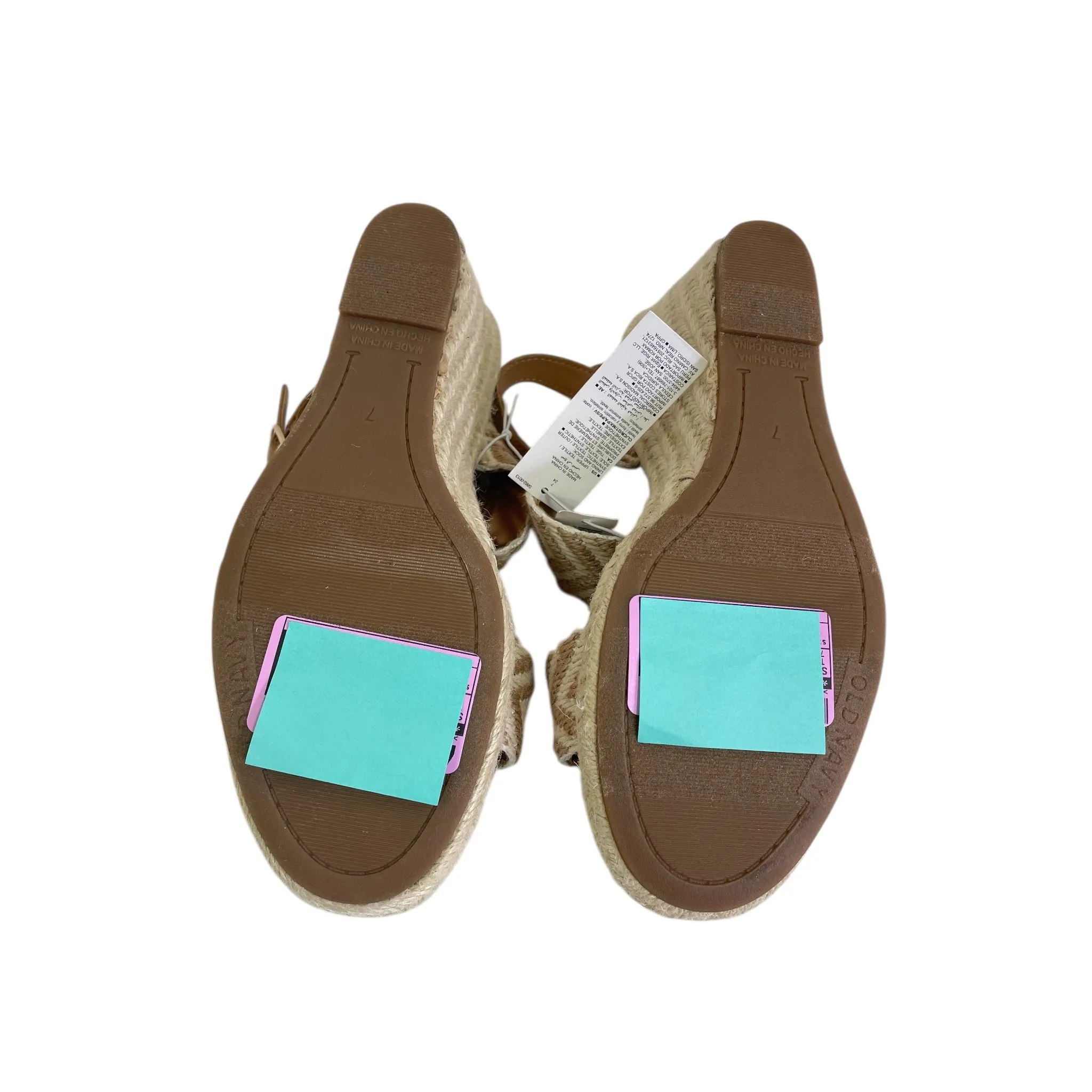 Chunky Knee High Heeled Boots Shoes Heels Wedge By Old Navy In Taupe, Size:7