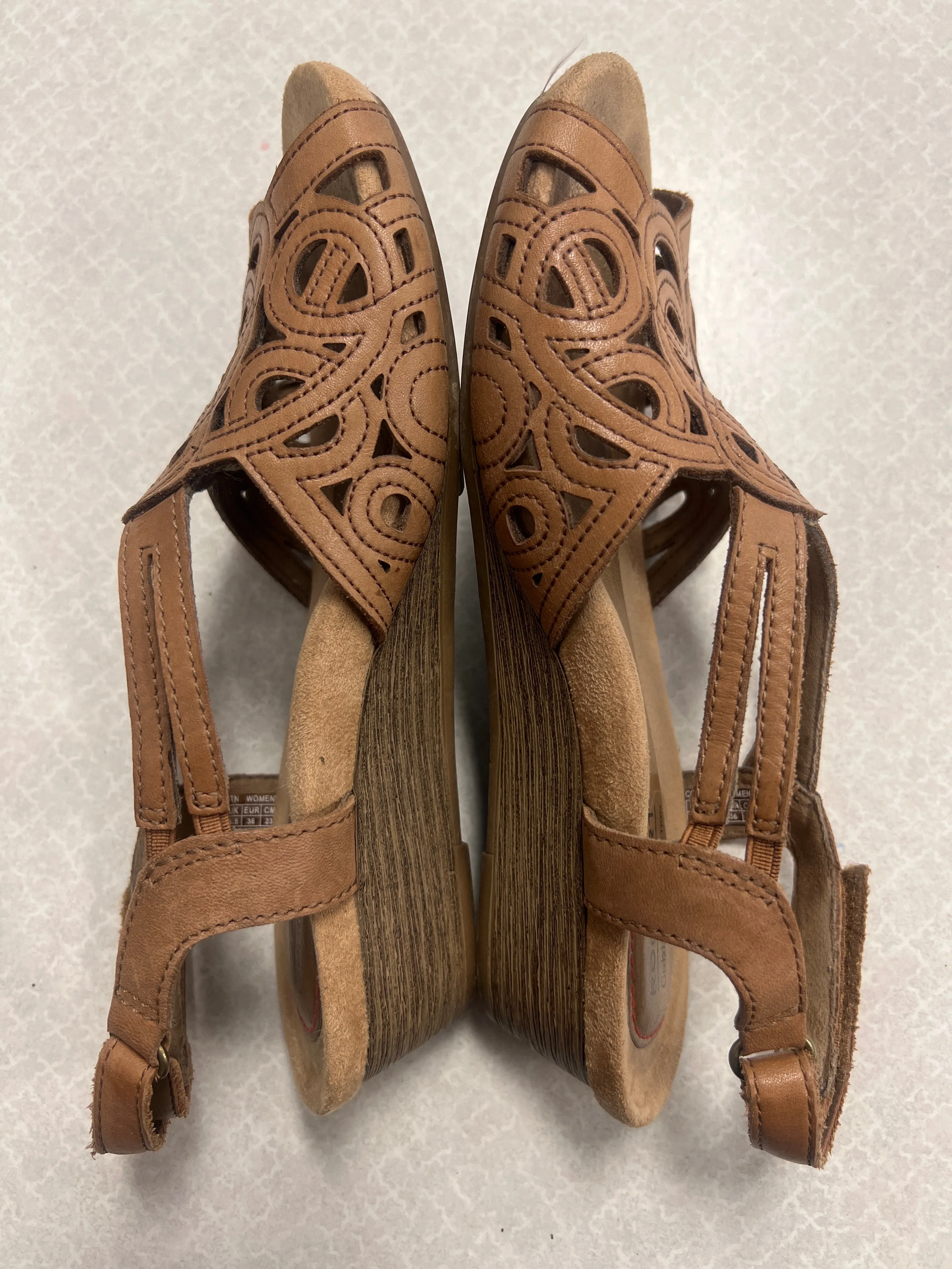 Knee High Boots Suede Heel Shoes Heels Wedge By Rockport  Size: 6