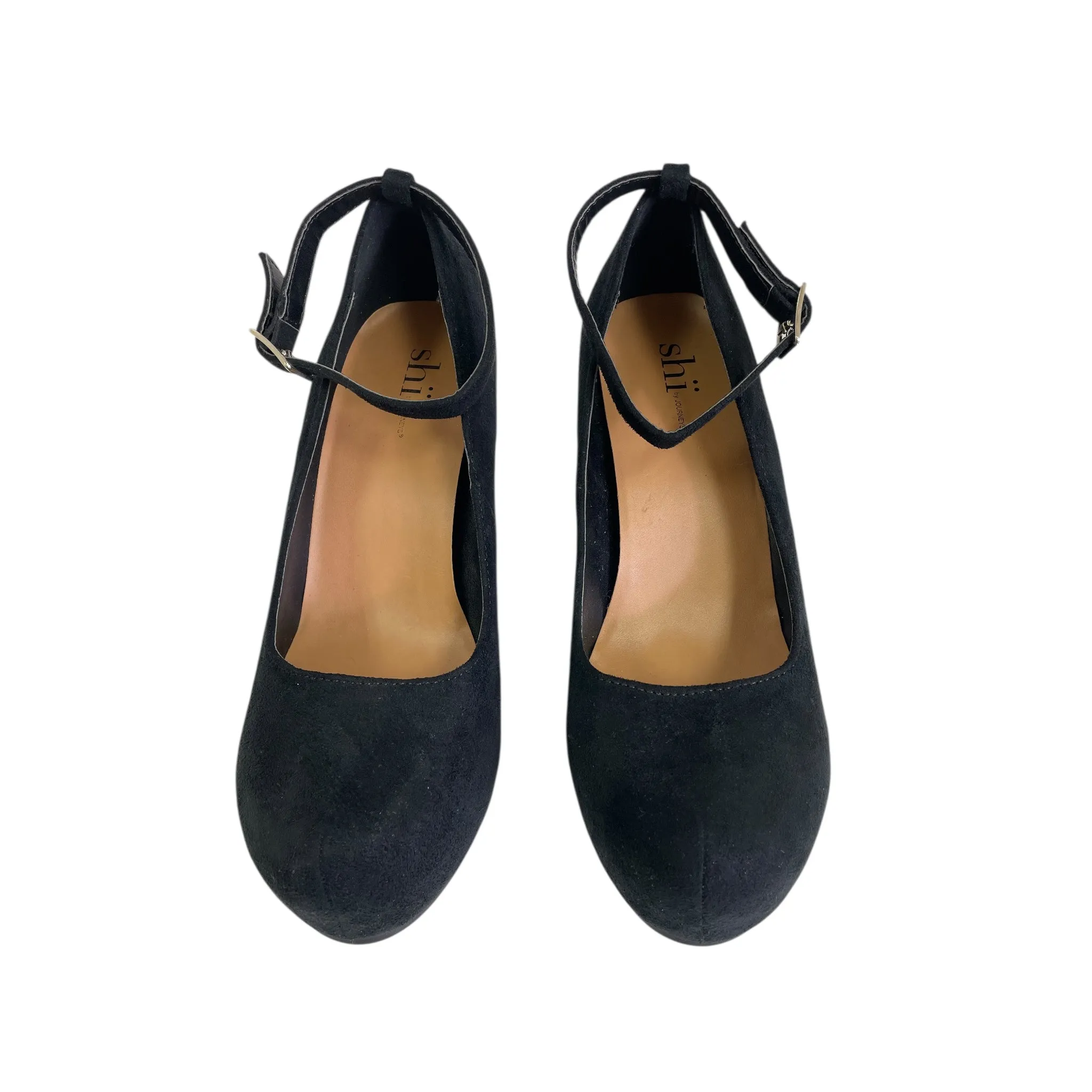 In High Heels And Skirts Shoes Heels Wedge By Shi by Journeys In Black, Size:11