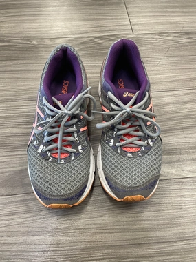 Asics Throwback Wrestling Shoes Shoes Athletic By Asics In Grey & Purple, Size: 8