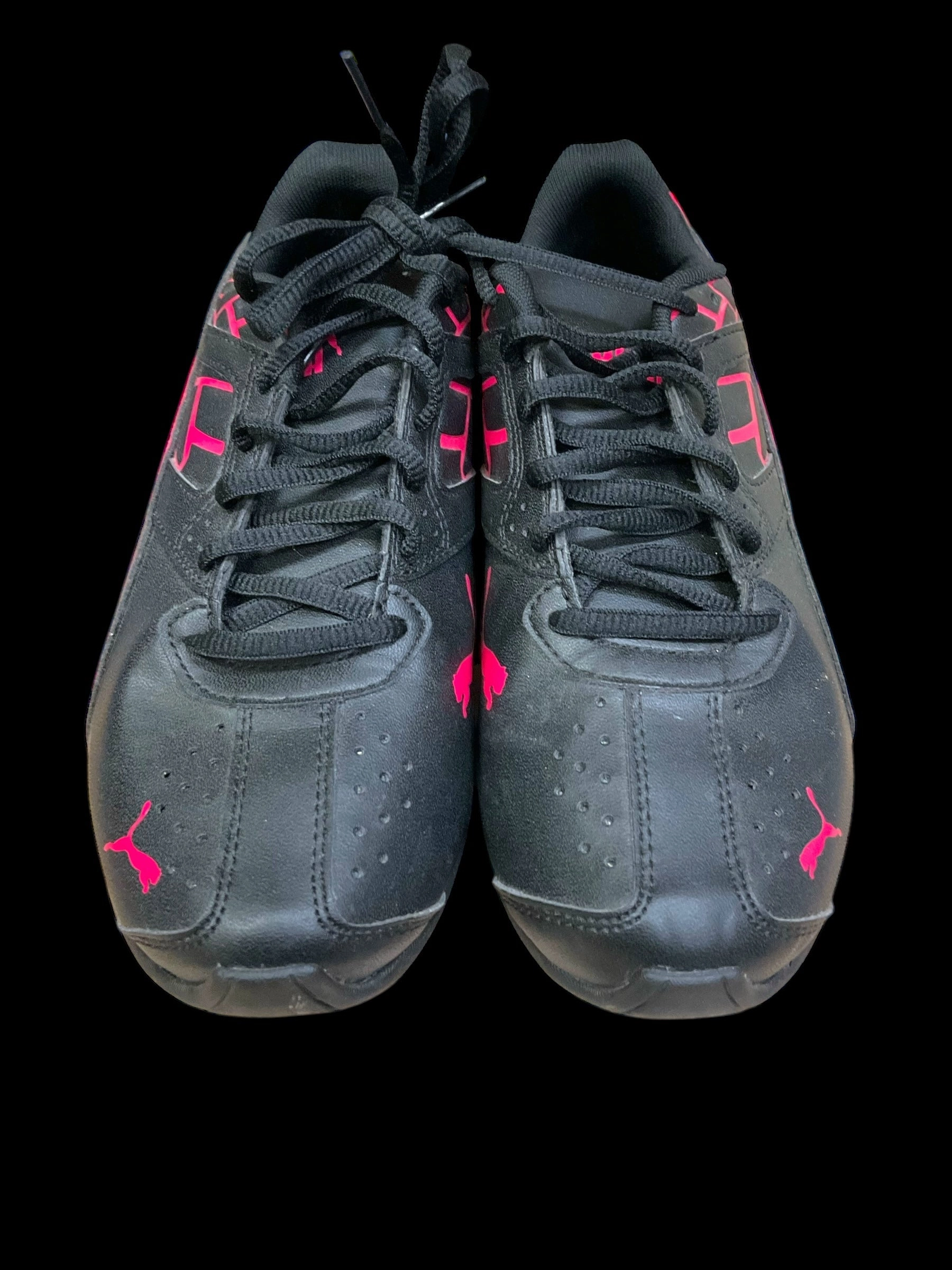 Shoes Athletic By Puma In Black & Pink, Size: 5.5 Puma Bounce Running Shoes