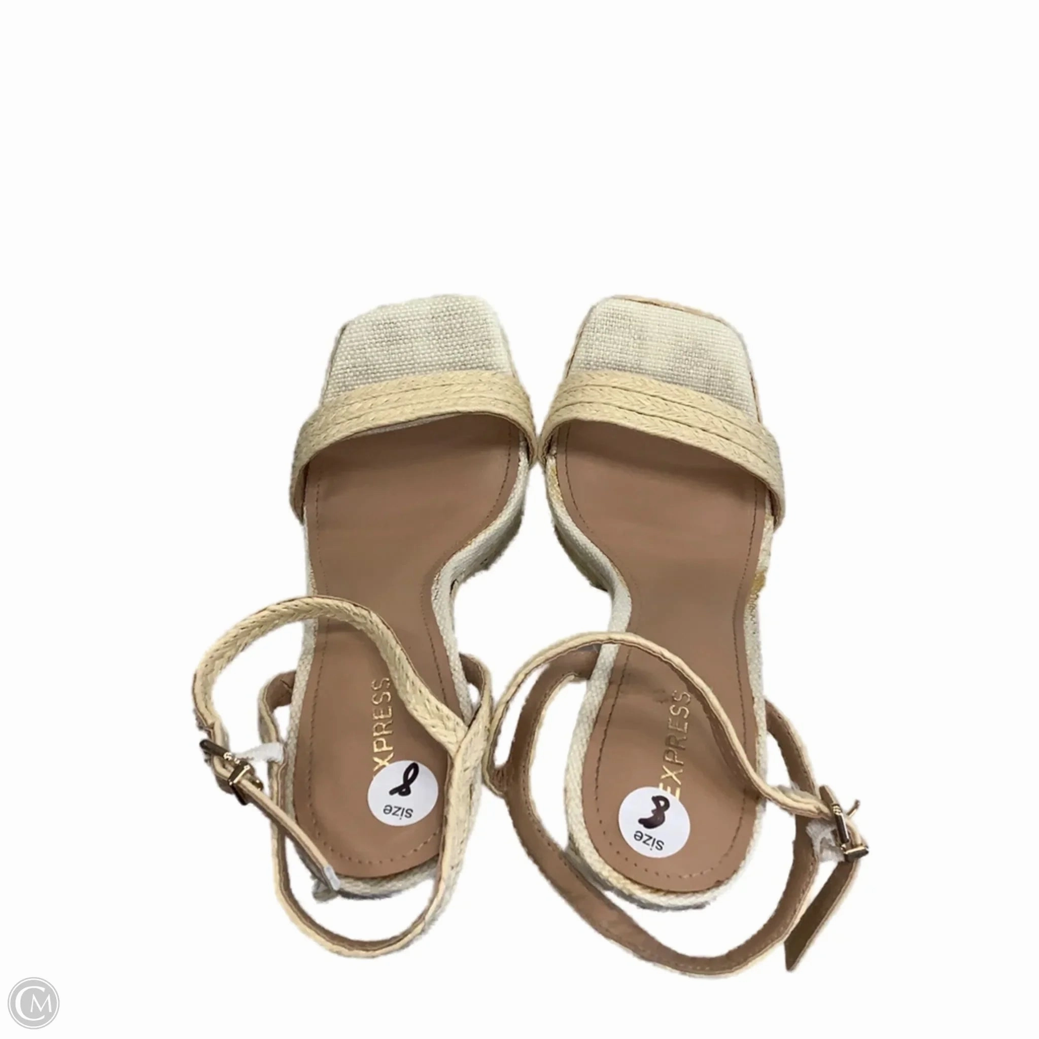 Going Out High Heels Shoes Heels Platform By Express In Tan, Size: 8