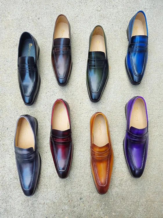 Signature Leather Penny Loafer Slip-on Loafers Monogram