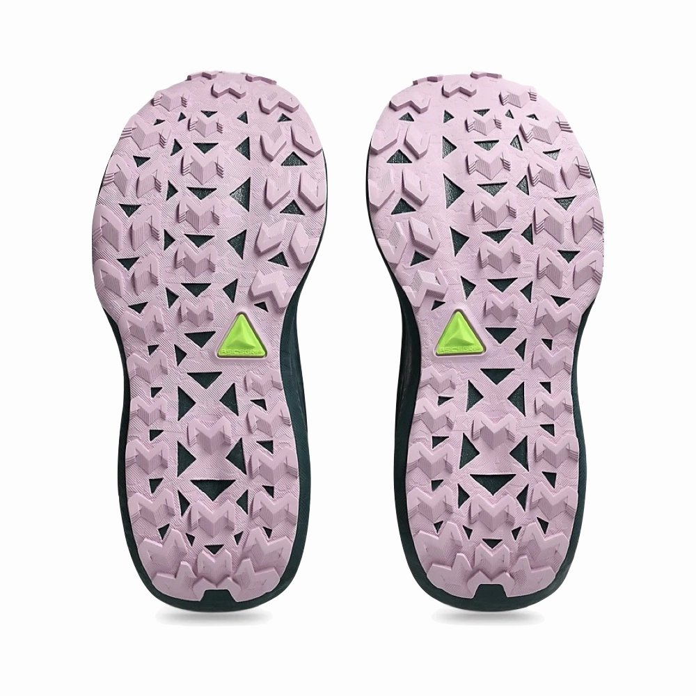 Asics Women's Trabuco 4 Sneaker in Cold Moss/Nova Orange Custom Asics Wrestling Shoes