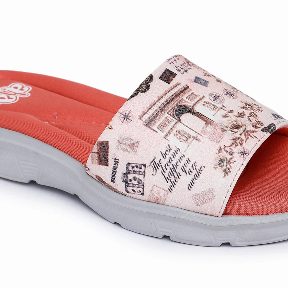 Indoor Slippers Summer A-HA By Liberty Pink Slides For Women CUSHION-34