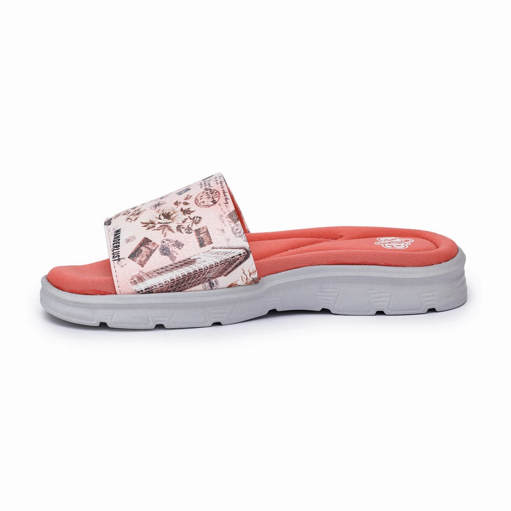 A-HA By Liberty Pink Slides For Women CUSHION-34 Nessarose Slippers