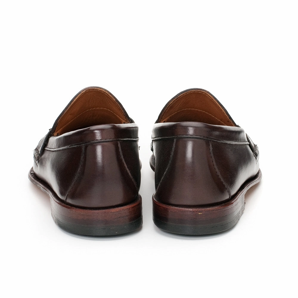 Women's Horsebit Loafers - Dark Brown Calf Comfortable Lug Sole Loafers