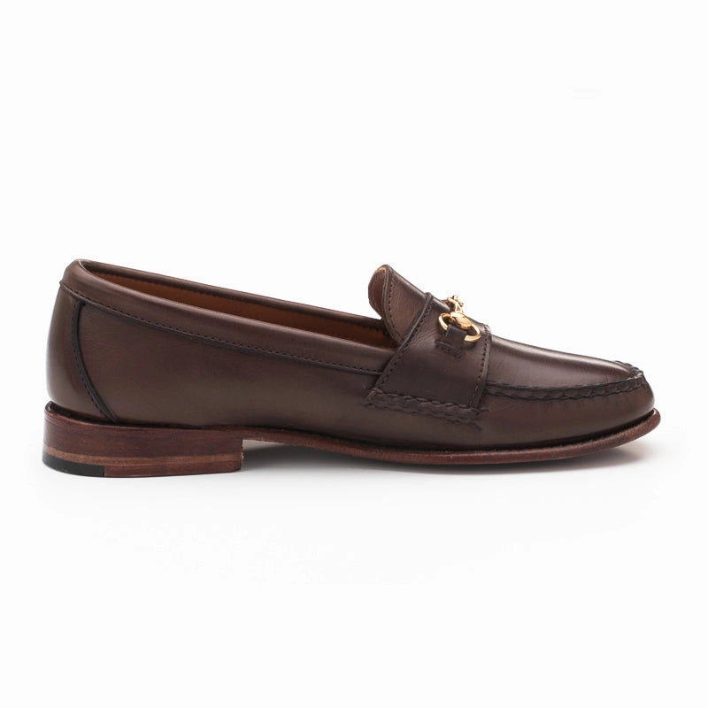 Women's Horsebit Loafers - Dark Brown Calf Hushpuppy Loafers