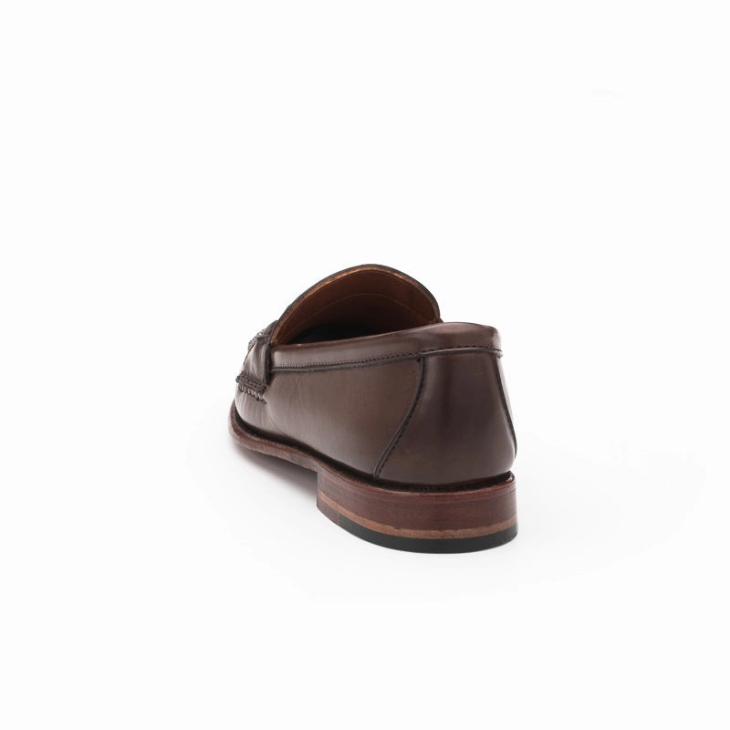 Women's Horsebit Loafers - Dark Brown Calf Spiked Loafers