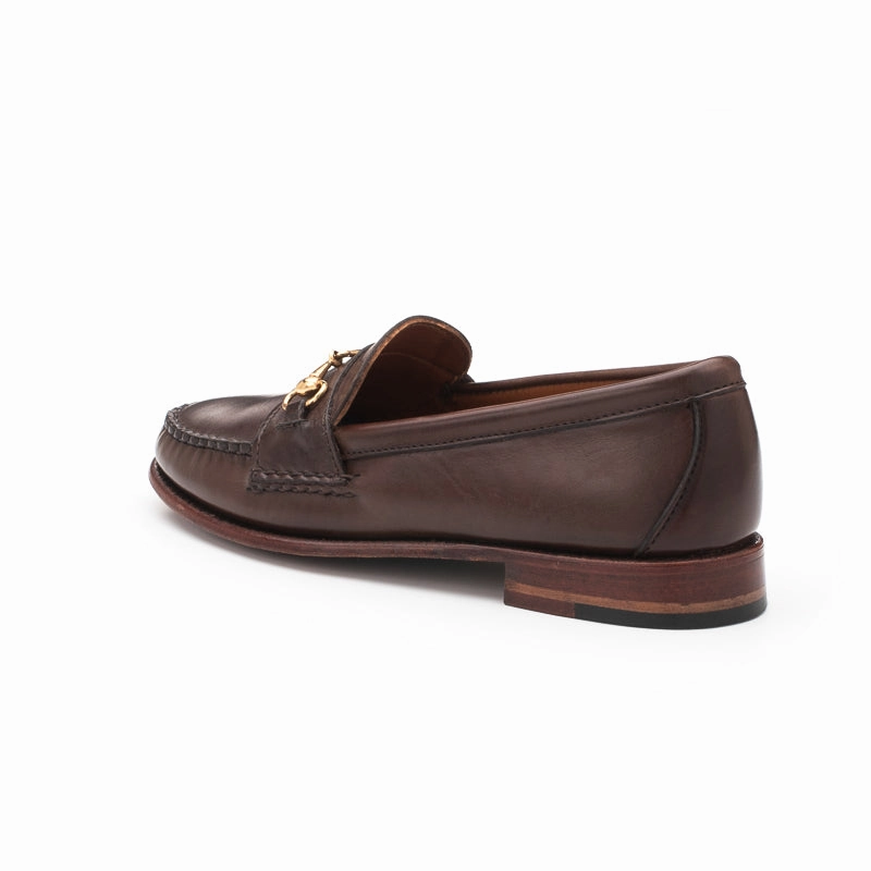 Women's Horsebit Loafers - Dark Brown Calf Loafers Snake