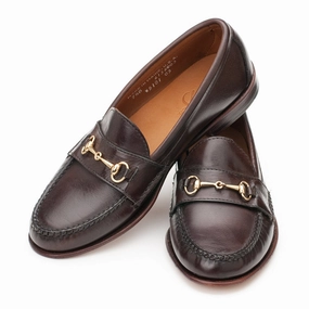 Women's Horsebit Loafers - Dark Brown Calf Carmina Loafers
