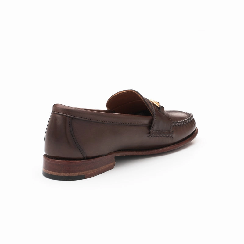 Paige Shearling Loafers Women's Horsebit Loafers - Dark Brown Calf