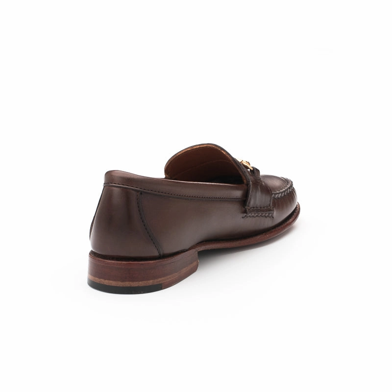 Women's Horsebit Loafers - Dark Brown Calf Saint Laurent Loafers