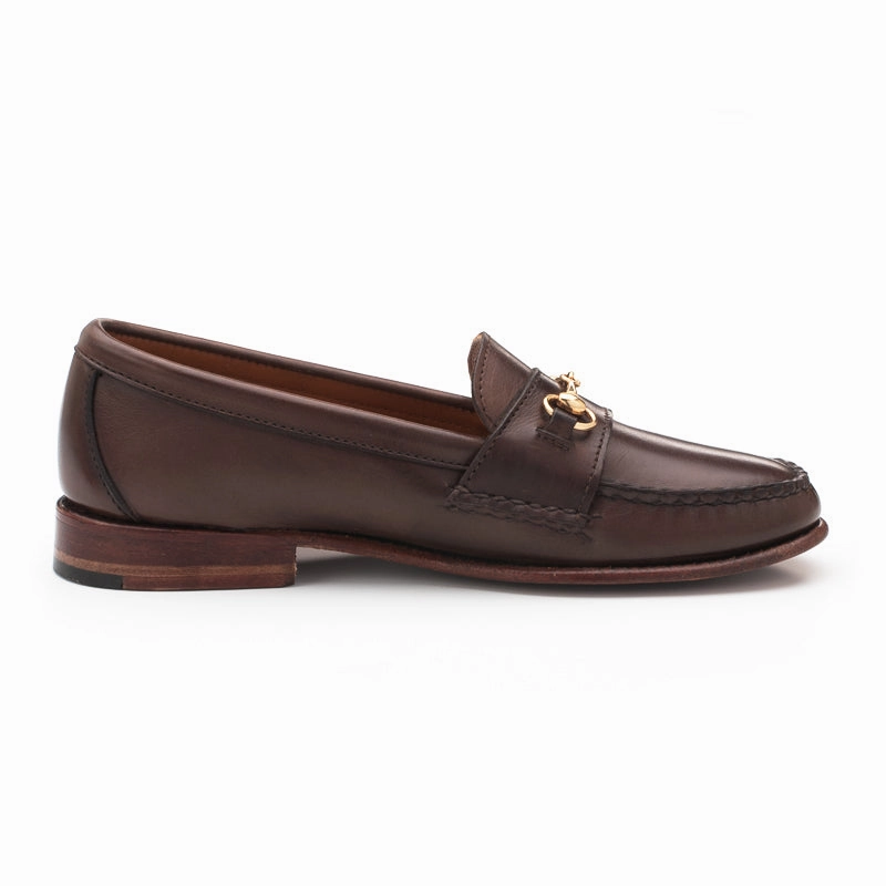 Loafers Buckle Women's Horsebit Loafers - Dark Brown Calf