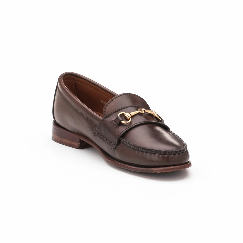 Women's Horsebit Loafers - Dark Brown Calf